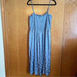 NSR size XLARGE blue satin tube tops dress